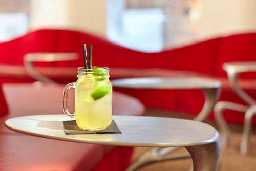 Drinking Jar limonádéspohár 490 ml, füles befőttesüveg