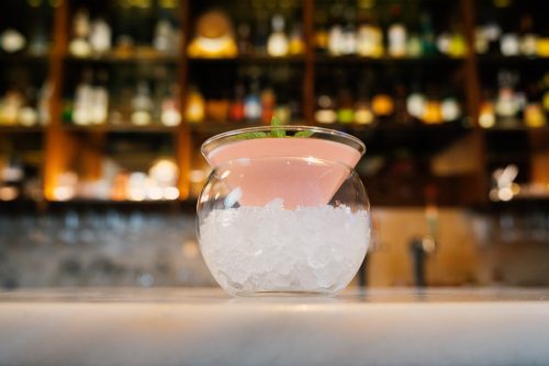 Martini Szett: szárnélküli koktélpohár jégkehelyben 170 ml