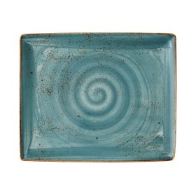 Craft Blue Two szögletes tányér - 33x27 cm, kék, lapos 