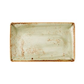   Craft Green one szögletes tányér - 27x16.75 cm, zöld, lapos