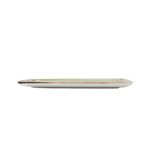 Craft Blue Two szögletes tányér - 33x27 cm, zöld, lapos 