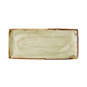   Craft Green Four szögletes tányér - 37x16,5 cm, zöld, lapos 